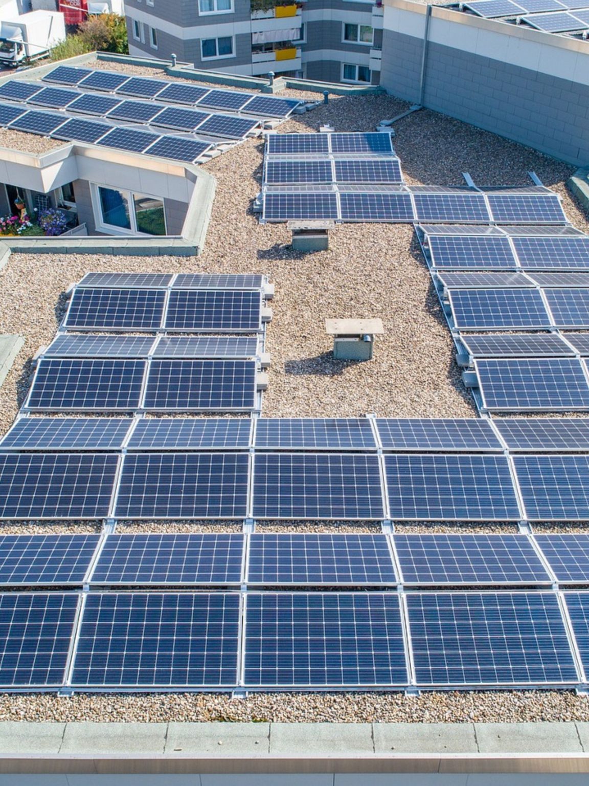A large scale solar pannel farm.